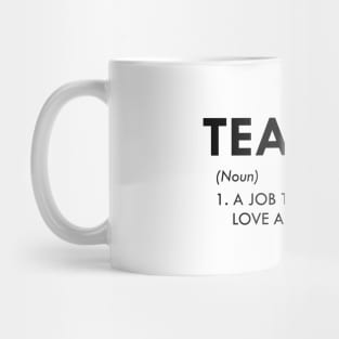 Teacher - A job that requires love and passion Mug